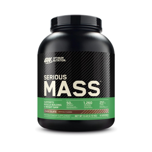 [BRSWIY34CF5GECTG] Optimum Nutrition Serious Mass, Weight Gainer Protein Powder, Mass Gainer, Vitamin C and Zinc for Immune Support, Creatine, Chocolate, 6 Pound (Packaging May Vary)