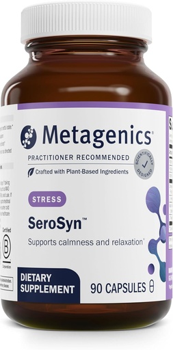 [BRSWIF3QOB5WM2LM] Metagenics SeroSyn - L-Theanine Supplement - Supports a Sense of Restfulness* - 5-HTP Suplemento - No Gluten-Free - 90 cápsulas
