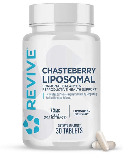 [BRSRA237PJ7QAH37] Revive MD Chasteberry Supplement for Women - Chaste-Berry Liposomal (Vitex Agnus-Castus) - Supports Women's Health, Hormone Balance & Fertility (30 Tablets, 30 Servings)