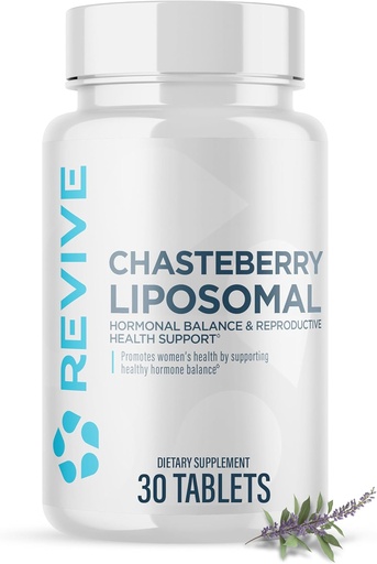 [BRSRA237PJ7QAH37] Revive MD Chasteberry Supplement for Women - Chaste-Berry Liposomal (Vitex Agnus-Castus) - Supports Women's Health, Hormone Balance & Fertility (30 Tablets, 30 Servings)
