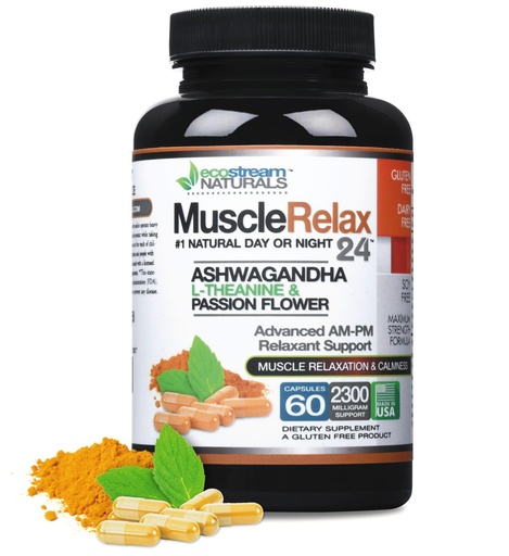[BRSWGAITPIMRQG3L] Natural Muscle Relaxant 24/7 Day/Night Max Strength 2,300MG with Magnesium