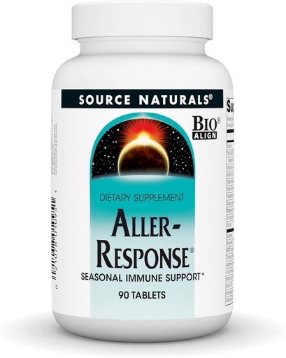 [BRSWIYQOAUNAC3TC] Source Naturals Aller-Response - Seasonal Immune Support - 90 Tablets