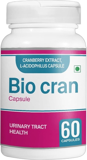 [BRSRMAYPOUORAHQ2] Cranberry Capsules (60 Count) - Urinary Tract Health Supplement w/Cranberry Extract, L-Acidophilus, & More - Cranberry Pills for Women & Men - Vegetarian Cranberry Tablets for Immunity