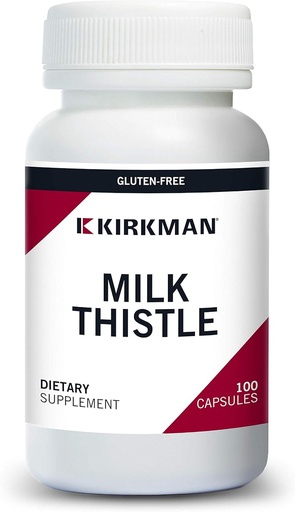 [BRSWIATRA4PAIHT4] Kirkman Milk Thistle 100 mg - Hypoallergenic | 100 Vegetarian Capsules