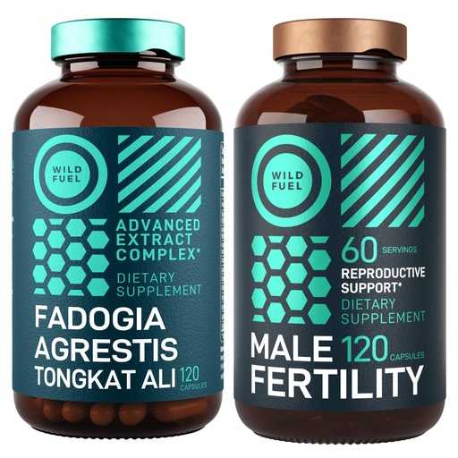 [BRSRAHARBZYBS2T7] WILD FUEL Male Fertility and Fadogia Agrestis Supplements Ultimate Men's Health Bundle