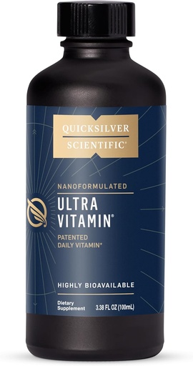 [BRSWKHY2AAIGGGQ7] Quicksilver Scientific Liposomal Ultra Вітамін - Рідкий багатовітамін і антиокислювальний добавки для енергії, Здоров'я печінки і Brain Support - Біоактивний B Комплекс, Вітамін С, D, E & K (100мл)