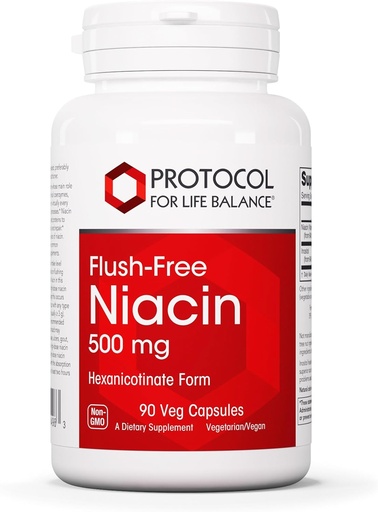 [BRSWIYIZCIPWYDTY] Giao thức Niacin 500mg - Inositol Hexaniciate - No Flush Niacin - Cracin B3 - Ecmin & Metabolism Supro * - Vegan & Kosher - 90 Veg Caps