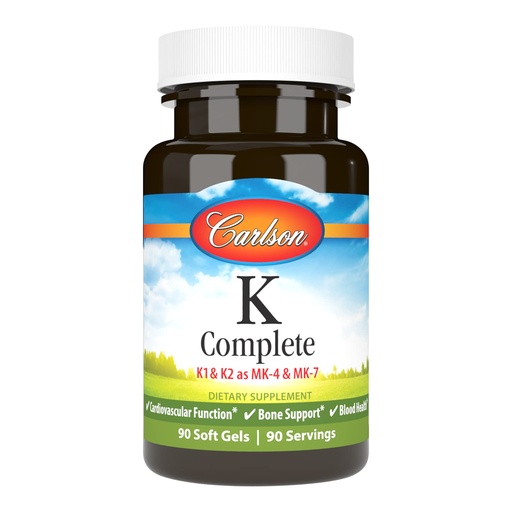 [BRSWKHD4BB5QYEIV] Carlson Labs K Complete Softgels, 90 Count