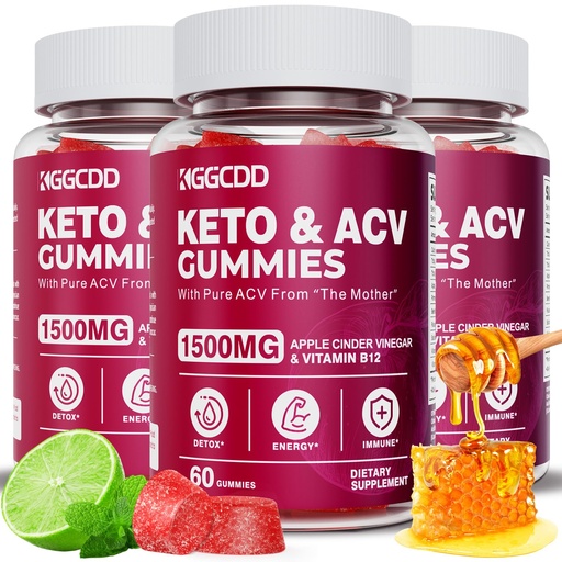 [BRSRAZLQPJ4BMDTV] (3 Pack) Keto ACV Gummies Extreme 1500MG Keto Gummies Apple Cider Vinegar Formulated with Pomegranate Beet Juice Powder B12 Vegan Non GMO 180 Gummys