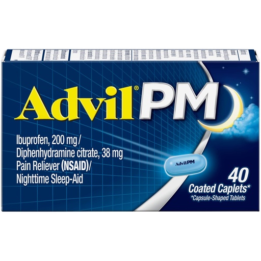 [BRSWIYYPAIOGKCD2] Advil PM 200 mg Coated Caplets 40 ea