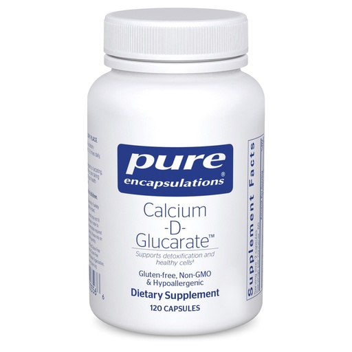 [BRSWIYT7OEABEYL4] Pure Encapsulations Calcium-D-Glucarate | Supplement to Support Cellular Health in the Liver, Lungs, Breast, and Colon* | 120 Capsules