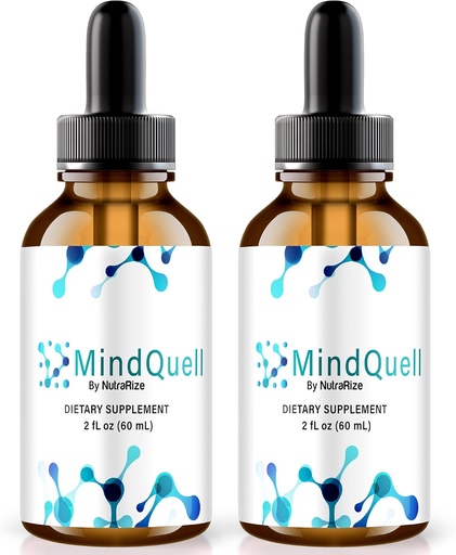 [BRSRAGIDCUPBUEL3] NutraRize (Pack of 2 MindQuell Drops, All- Natural Support Formula, Premium Supplement to Support Focus and Concentration, Official Mind Quell Gotas Review (60 Servings)