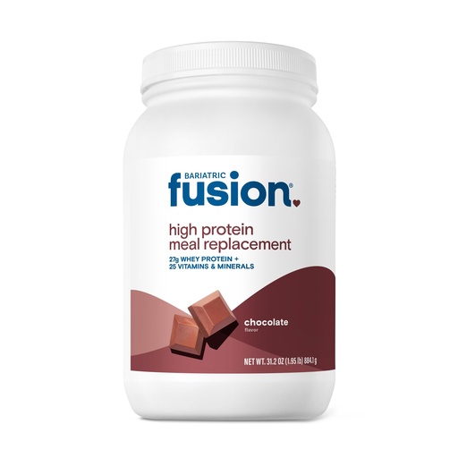 [BRSWIHA5AIGAC2TK] Bariatric Fusion Chocolate High Protein Meal Replacement Shake | 27g Whey Isolate Bariatric Protein Powder | Lactose Free Whey Protein Powder | Gluten and Sugar Free | 21 Servings