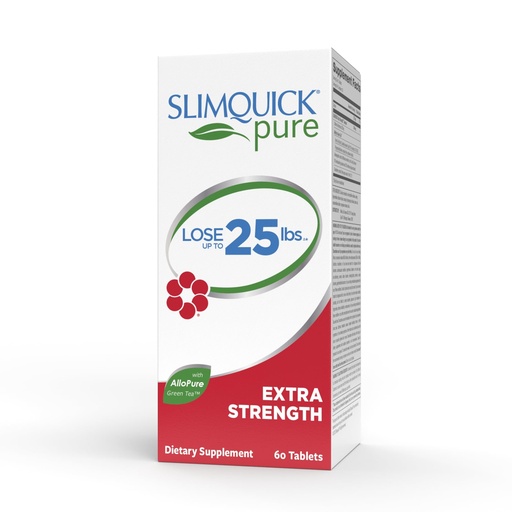 [BRSWIZQ5CQFB2EQ5] Slimquick Pure 3x Extra Strength Pill for Women, Helps Achieve Weight Goals, Helps Metabolism, Lose Excess Water, Keeps Full for Longer with Green Tea Extract, Caste Tree, Caffeine, MCT Oil - 60 Count