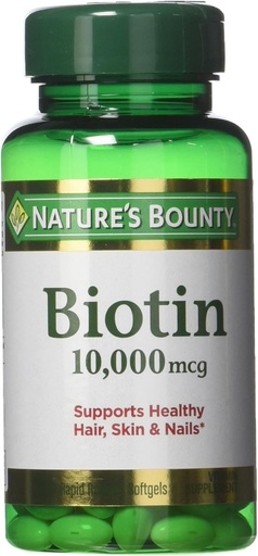 [BRSWIFYKO4IRKHAV] Nature's Bounty Biotin 10.000 mcg, Rapid Release Softgels 120 Elke