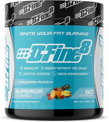 [BRSROHAOOB6A4EL5] Thermogenic Pre-Workout Energy Powder & Shredding Supplement, Boost Energy Mood & Focus, Sugar Free, Contains Senactiv, Endurance, 300mg Caffeine, N-Acetyl-L-Tyrosine (Hawaiian Punch)