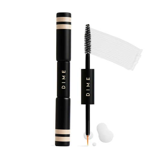 [BRSRMYYCDEHRG3DD] DIME Grožio Boost Duo, Travel- Sized Eyelash Boost serumas ir Eyebrow didinimo gelis Combo, Lash ir Eyebrow augimo serumas, 3 ml kiekvieno