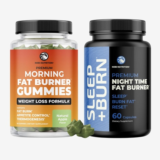 [BRSRAFI7OZ5BGGTH] Fat Burner Gummies and Night Time Fat Burner | 24/7 Weight Loss Support with Green Tea & Raspberry Ketones | Appetite Suppressant, Metabolism Booster, and Belly Fat Reducer | 1 Month Supply
