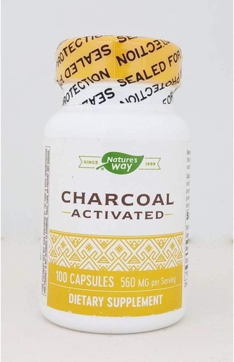 [BRSWIZDYCQCBYHTK] Nature's Way Activated Charcoal Hi Po ( 1x100 Cap)