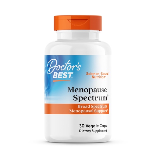 [BRSWIELQBQABEH32] Doctor's Best Menopause Spectrum with EstroG-100 - Menopause Support Supplement for Women, Hot Flashes & Night Sweats Support, Helps Dryness, Gluten Free, Soy Free, Vegan Capsules - 30 Veg Caps