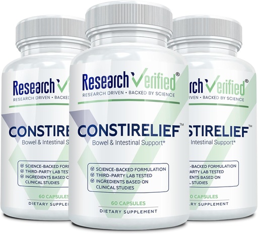 [BRSWKZLZOMAR6HDK] Onderzoek Verified ConstiRelief - Het beste supplement voor constipatie Relief op de markt - met L. Acidophilus voor gezondheid en preventie op lange termijn. 100% ruggarantie! (verpakking van 3)