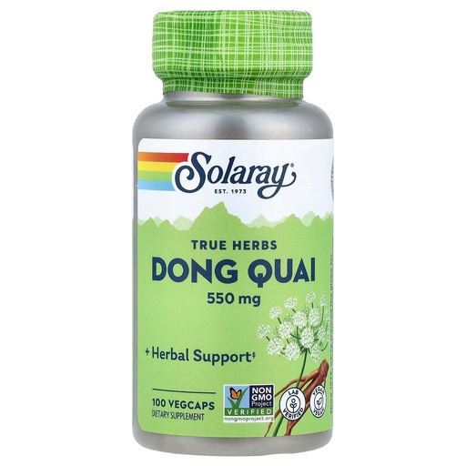 [BRSWIYQAO5YRWAY3] SOLARAY Dong Quai Root 550mg | Healthy Menstrual & Menopausal Support | Womens Health Supplement | Whole Root | Non-GMO, Vegan & Lab Verified | 100ct