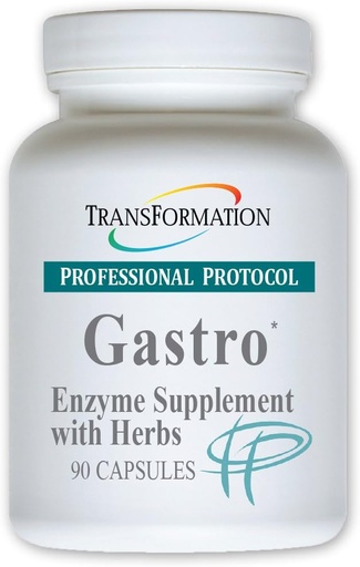 [BRSWGFQKDMNAY3LP] TRANSFORMATION THE GENESIS OF GOOD HEALTH Gastro Enzyme Supplement with Herbal Blend & Vitamin E, Formula to Alleviate Gastrointestinal Discomfort, Support for Relief of Heartburn, 90 Capsules