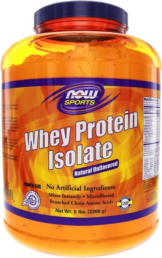 [BRSWIZAAOQBQCG3U] NOW Foods Sports Whey Protein Isolate Natural Unflavored -- 5 lbs