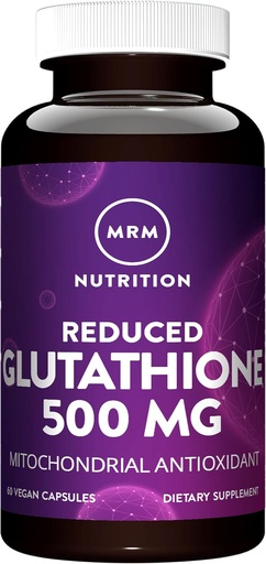 [BRSRMBLYOQMRYCQ6] MRM elikadura murriztua Glutathione 500mg | Liver Health | Mitokondrial Antioxidant | Glutathione forma murriztua | Vegan + Gluten-Free | 60 zerbitzari
