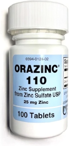 [BRSWIAICOR4BY3LE] Mericon Industries Orazinc 25mg Zinc Supplement | Zinc Health Supplements for Hormone Regulation, Health (100 Zinc Tablets)