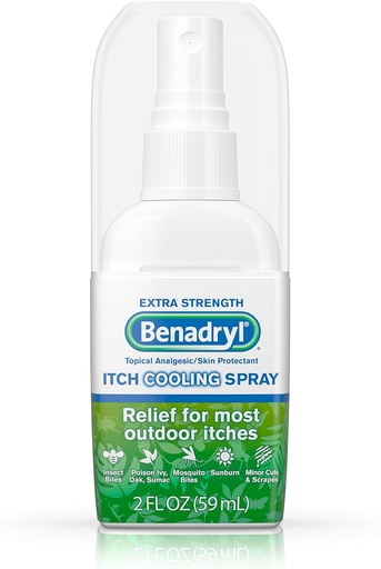 [BRSWKGYIBJ6W2ETY] Benadryl Itch Relief Spray Extra Strength 2 oz (Pack of 2)