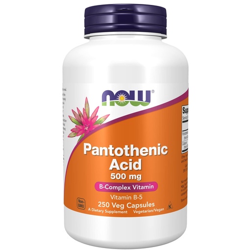 [BRSWIY32BQOAKHDA] NOW Foods Supplements,Pantothenic Acid (Vitamin B-5) 500 mg,B-Complex Vitamin,250 Capsules