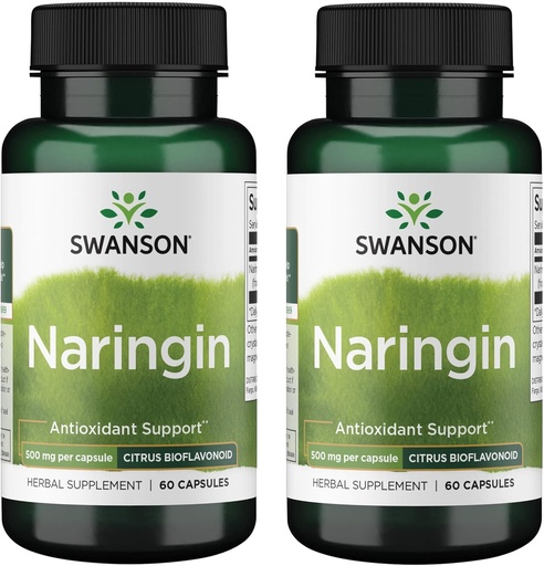 [BRSWGZIBDFYBS23O] Swanson Naringin 500 milligrammi 60 kapslit (2 pakendit)