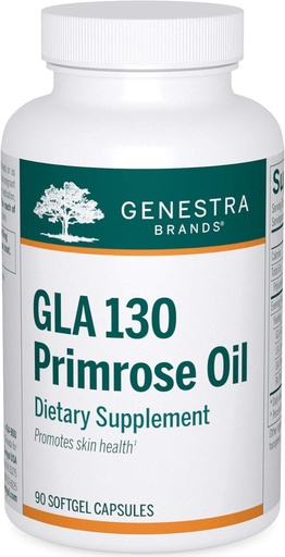 [BRSWGEABCUIA2ADG] Genestra Brands GLA 130 Primrose Oil | Essential Fatty Acid Supplement for Skin Health* | 90 kapsulak