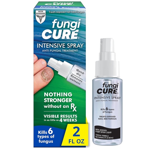 [BRSWIGADBIBQEHI3] FUNGICURE Intensive Spray, Soothes Itching & Burning, 2 Fluid Ounce (Pack of 1)