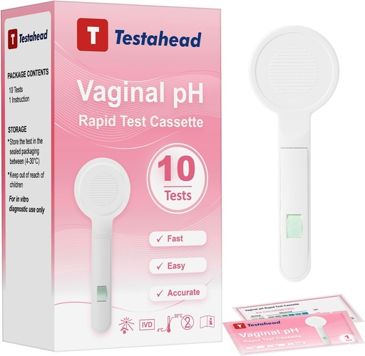 [BRSRAZQFBYDREAAV] Specialized Female Vaginal pH Balance Test Sticks 10 Pieces, Yeast Infection Detection kit, BV Test, Designed for Women, Safe and hygienic