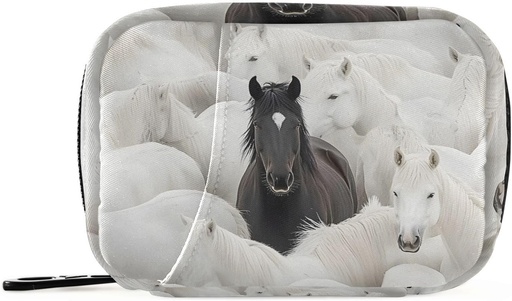 [BRSRAHYHA4NRG3YV] Black Horse Group White Weekly Hill Organizer Small Pill Bag Portable Travel Pill Case 7 Days Κάτοχος Συμπληρώματος Βιταμίνης με Zipper για την οικογενειακή επιχείρηση Camping