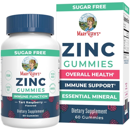 [BRSRAYAZAR5WEA3K] MaryRuth Organics Zinc Gummies | Zinc Supplements | Immune Support Supplement | Essential Mineral | Pectin Based | Overall Health & Wellness | Ages 14 & Up | Vegan | Non GMO | 30 Servings