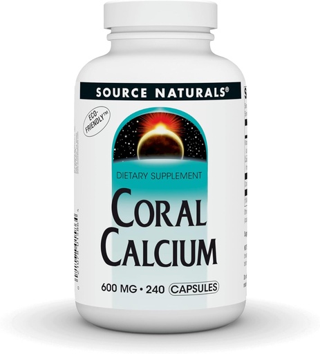 [BRSWIYQOAUBR63DM] Source Naturals Coral Calcium - 600mg - 240 Capsules