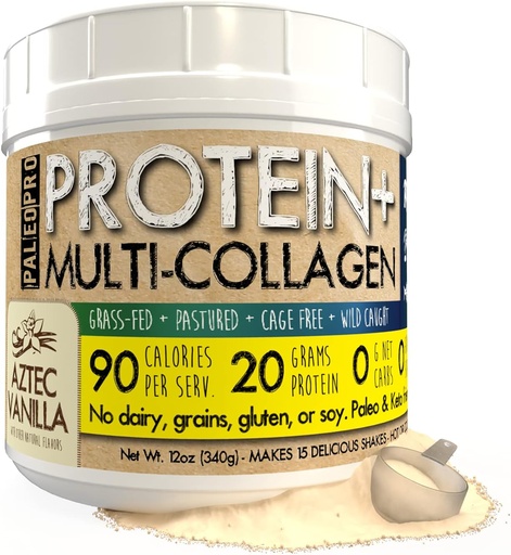 [BRSW2EIYAUFBA3LZ] PaleoPro® Protein+ Multi-Collagen (Aztec Vanilla)