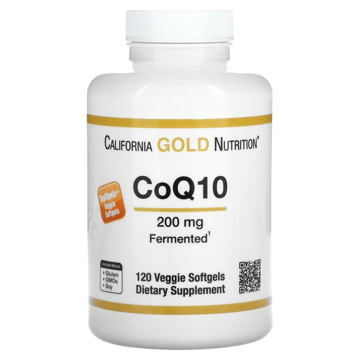 [BRSWGBT7BAJRGAAZ] California Gold Nutrition CoQ10, 200 mg, 120 Veggie Softgels