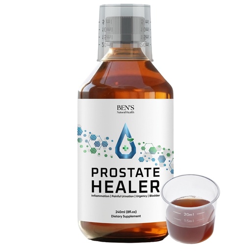 [BRSRMBIHPIBGYYLB] Ben's Natural Health Prostate Healer, Herbal Liquid Tincture for Prostate Support, Urinary Flow, and Bladder Health, 8 fl oz