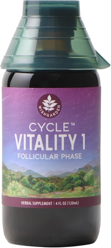[BRSROHYPBN5AO3DG] WishGarden Herbs Cycle Vitality I Follicular Phase - Plant-Based Herbal Supplement w/Vitex & Black Cohosh, Supports Optimal Estrogen Levels & Encourages Healthy Menstrual Cycles & Liver Function, 4oz