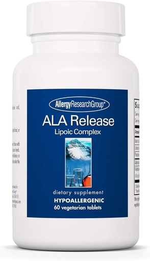 [BRSWIZYPAUJRYGD6] Allergy Research Group ALA Release - Alpha-Lipoic Acid Complex, R-Alpha-Lipoic, Biotin, Calcium, Nutritional Supplement, Vegetarian Tablets - 60 Count
