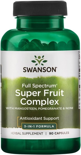 [BRSWIY36BQGQMET6] Swanson Mangosteen/Pomegranate/Noni Complex Antioxidant Support Gastorintestinal Support 240 Milligrams 90 Capsules