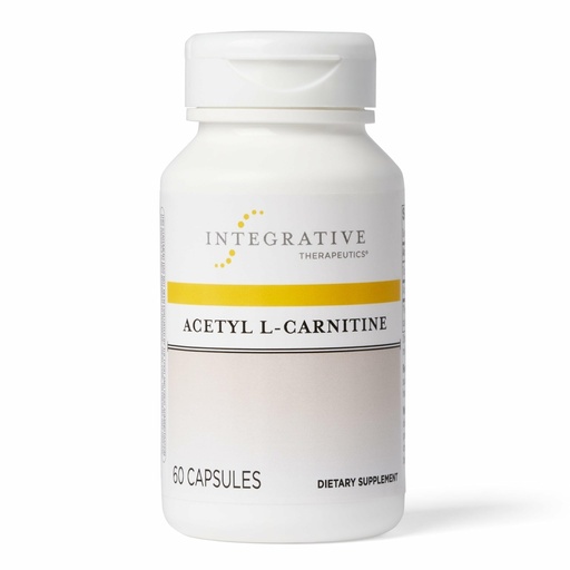 [BRSWIZQBDJYGIH34] Integrative Therapeutics Acetyl L-Carnitine - Supports Cellular Energy Productionfor Active Lifestyles* - Supports Nerve Cell Function* - Vegan & Gluten-Free - 60 Capsules