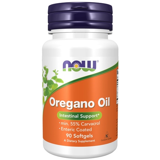 [BRSWIY32BQIREG3E] NOW Foods Supplements, Oregano Oil with Ginger and Fennel Oil, Enteric Coated, 90 Softgels