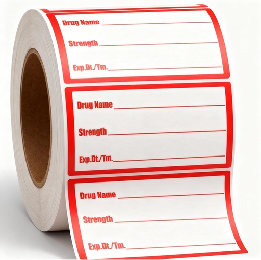 [BRSRO2QBDEJWM2Y3] 500Pcs Drug Name Label Stickers Medication Strength Stickers 1x2 Inch-Veterinary Instruction Labels Reminder Labels