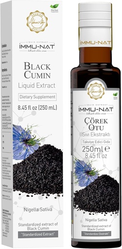 [BRSWGGD2PIBGAYL7] Black Cumin Seed Liquid Supplement - 8.5oz - Potent Immune Booster, Pure & Nutrient-Rich, Vegan & Gluten-Free