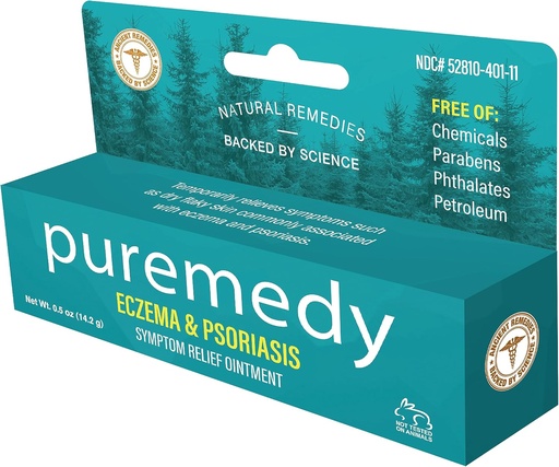 [BRSWG2QRB4PAADQV] Puremedy Eczema & Psoriasis Relief Salbe Homeopathic Alle natürlichen Salve-Soothes und Relives Symptome der trockenen jucken Flaky Scratchy oder Weepy Haut - 0.5 oz